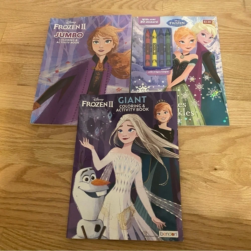 Disney Frozen Coloring & Activity Book Bundle Elsa Anna NEW
